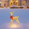 Weihnachten Rentier Elch Led Licht Dekoration Leuchtende Skulpturen Garten Rasen Outdoor Hof Ornamente Weihnachten Dekor