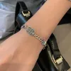 Bangle Meyrroyu Korean Fashion Heart-Shaped Crown Armband Silver Plated Ladies Par Jewelry Gift 2023