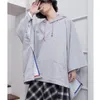 Męskie bluzy męskie mężczyznę 2023 Spring Loose Ins Hongkong Style Hip-Hop Street Koreańska wersja Cloak Shawl Bat Shirt