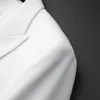 Мужские костюмы Blazers прибытие мода белое двойное двойное банкетное платье свадебное костюм плюс размер XL 2xl 3xl 4xl 5xl 6xl 7xl 230426