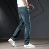 Mens Jeans Kstun Straight Cut For Men Business Casual Male Denim Pants Full Längd byxor Classic Hombre High Quality Brand 231127