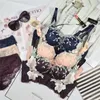 BRAS SETS HÖGA KVALITET KVINNOR Underkläder Set och B Cup BH Panty Set Brand Fine Brodery Sexig Lace Lingerie Push Up Bra Set 230427