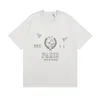 メンズTシャツファッションメンズTシャツ2023バレンカイガティニューコットンソフトアンチリンクルレトロ装飾印刷文字カジュアル学生愛好家短袖A010-06