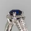 Trouwringen Huitan Prachtige Blauwe Zircona Vrouwen Temperament Elegante Ladys Party Vinger Ring Briljante Mode-sieraden 231124