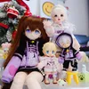 Doll Accessories 16 14 13 BJD Doll Clothes Cute Cat Sweater Hoodie Jacket for Big 16 Yosd 60 30cm Doll Clothes BJD SD Doll Accessories 230427