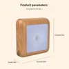 Night Lights Motion Sensor LED Light Battery Powered Cabinet Lamp Bedside For Home Closet Lighting Power Supply