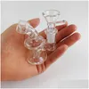 Rökande rör svåra bong mini 3 tum pyrex glas bongs tjock rigg vatten 14mm fog fab äggolja dabs återvinn med droppleverans hem dhvpa