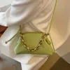 TOTES Lüks Zincir Çanta ve Çanta Tasarımcı Omuz Çantası Kadınlar Yüksek Kaliteli Deri Bulut Çanta Yeşil Çatal Çanta Çantaları Hobos