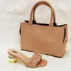 Dress Shoes Arrival Italian Design With Matching Bags For Wedding Red Color Nigerian Women And Bag Set