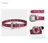 Cintos Shinning Belt Mulher Homem Adolescentes Boate Cintura para Saia Jeans