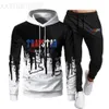 Trainingspak Trapstar merk herenjassen bedrukt sportkleding heren t-shirts 16 kleuren warm tweedelige set losse hoodie sweatshirt broek joggen 220615