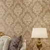 Wallpapers 9.5m Luxury 3D Embossed Damask Non-Woven Wallpaper Roll European Bedroom Living Room Tv Background Gold Home Decor