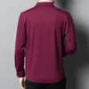 Camicie casual da uomo Cashmere Modal Strass Stampa High-End Manica lunga Uomo Primavera Qualità Morbida Comoda Camisa taglie forti