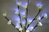 Decoratieve bloemen LED Batterij Bloesem Plum Branch Licht 20 "20l WIT UP 7 kleuren van voor u om te kiezen