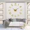 Relojes de pared creativos nórdicos para sala de estar, acrílico, decoración tridimensional, reloj para dormitorio, DIY, colgante silencioso, montaje en casa