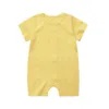 Giyim setleri yüksek kaliteli bebek kıyafetleri yeni doğan kızlar erkek için 6-12 aylık keten romper