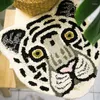 Alfombras Tigre León Panda leopardo alfombra dibujos animados Animal alfombra imitación Cachemira antideslizante grueso baño a prueba de humedad alfombra decoración del hogar