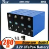 Batterie Lifepo4 3.2V 280Ah Grade A, cellules rechargeables 12V 24V, Cycles profonds pour camping-car, bateau, système solaire, sans taxe dans l'ue