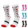 Chaussettes de sport SKY KNIGHT unisexe décontracté mi vélo et motif en forme de coeur haute qualité confortable respirant à la mode