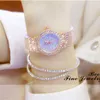 Montres pour femmes de haute qualité mouvement japonais luxe plein diamant pour les femmes or rose montre-bracelet étanche robe dames montre 230426