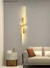 벽 램프 현대 미니멀리스트 스트립 LED 100cm 벽 라이트 골드 침실 침대 옆 벽 램프 거실 그릴 TV 소파 로비 배경 데코 Q231127