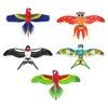 Kite Zubehör 1Set Kinder Cartoon Schmetterling Papagei Schwalben Adler Thema Mit Griff Kinder Fliegen Outdoor Spielzeug Geschenke 230426