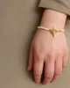 Ciondoli Ottone con oro 18 carati Vera perla OT Collane a catena Gioielli da donna Punk Party T Show Designer Club Ins Raro Giappone Coreano Alla moda