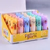 Lip Balm 24pcs/lot Moisturizing Fruit Flavor Colourless Cartoon Lip Balm Natural Plant Lip Gloss Fruit Embellish lipstick Makeup Tools 231127