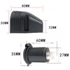 Universal 12/24V Cigarette Lighter Socket Car Splitter Power Socket Charger with Waterproof Tent Base for Van Truck Boat ATV