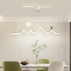 Кухня-столовая, поворотный потолочный вентилятор, акриловая белая современная светодиодная лампа со светом и управлением