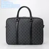 wholesale men shoulder bags 3 styles simple thick printed polka-dot handbag large-capacity wear-resistant leather briefcase street trend plaid computer 22025 #