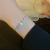 Chaîne luxueuse bracelets de zircon réglables étincelables pour femmes bracelet de haute qualité bracelet bijoux d'anniversaire 231124