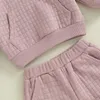 Kledingsets Lente Winter Kinderen Meisjes Trainingspakken Mode 2 Stuks Kinderen Baby Outfits Lange Mouw Gewatteerde Hoodie Broek Peuter Kleding set R231127