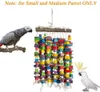 Toys Bird Toy Parrot Toy Made With Nature Wood Parrot Toys för stora och medelstora fåglar bästa leksaker för afrikansk grå, parakiter, finch, b