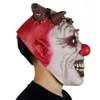 Maski imprezowe Maska Bożego Narodzenia Halloween Costume Rekwizyty Naugawnie uśmiechnięcie się horroru Clown Mask Scary 231124