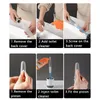 Brushes New LiquidFilled Toilet Brush Toilet No Dead Ends Cleaning Brush Free Punch WallMounted Toilet Brush Set Bathroom Accessories