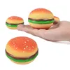 Decompression Toy Burger Stress Ball 3D Squishy Hamburger Fidget Toys Decompressione in silicone Silicone Spremere Fidget Ball Fidget Sensory Toy 2022