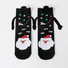 Frauen Socken 2023 Nette Weihnachten Magnetische Für Männer Paar Lustige Kreative Cartoon Augen Hand In Mitte Rohr Reine Baumwolle Socken