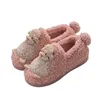 Pantofole Inverno Caldo Cartone Animato Cotone Scarpe Casa Coperta Confinamento Peluche Uomo Donna