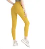 Lu Pant Lemon Yoga ausrichten 2024 Lu Pant Yoga Leggings Frauen Leggings geschnittene Hosen Lady Sport Damen Hosen Übung Fiess Wear Girls Runnin
