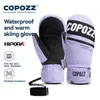 Skihandschoenen COPOZZ Upgrade Dikker Winter Mannen Vrouwen 3 M Thinsulate Thermische Snowboard Waterdichte Warme Wanten 231124