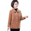 Fur 2022 New Autumn Winter Imitation Mink Velvet Coat Middleage Glown's doublesided Woolen Thickened Jacket Tops