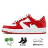 أعلى جودة OG Women Mens Sneakers A الاستحمام Ape BapeSk8 Sta Designer Shoes Patent Leather Gray Pink Foam Green Red White Black Low Pander Retros Retros Retros