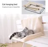 Mats Cat Bed Removable Window Sill Pet Hammock for Cats Kitten Hanging Radiator Sleeping Bed Cozy Pet Lounge Seat Cat Accessories