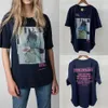 24SS Zadig Voltaire T-shirt inchiostro stampa digitale hot patchwork di diamanti curvo allentato a maniche corte T-shirt zadigs top Donna Designer Fashion T-shirt in cotone Beach Tees