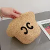 품질 넓은 브림 밀짚 모자 디자이너 버킷 모자 여성 패션 손으로 직조 캡 남성 여름 모자 해변 모자 카스 퀘트 선 버킷 모자
