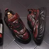 Designer de luxo masculino sapatos esportivos casuais preto vermelho tênis fundo grosso sapatos zapatillas hombre 10a42