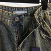 Kvinnors jeans byxor Kläddesign Hög midja denim byxor designer mode damer raka byxor