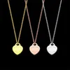 Tout créateur Classicgold nouveau pendentif mode charme coeur haute qualité en acier inoxydable collier de créateur G51F