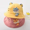 Caps Hüte Sommer Baby Sonnenhüte Weiche Jungen Mädchen Niedlichen Cartoon Tiger Kleinkind Mütze Kinder Im Freien Sonnencreme Notwendiges Zubehör 0-3Y 230427